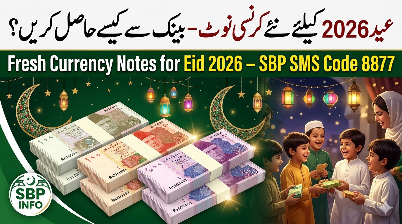 Fresh Currency Notes for Eid 2026 in Pakistan – SBP Method, Bundle Rates, and CNIC SMS Code